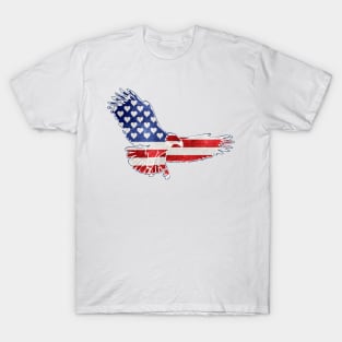 Patriotic American Flag Eagle T-Shirt